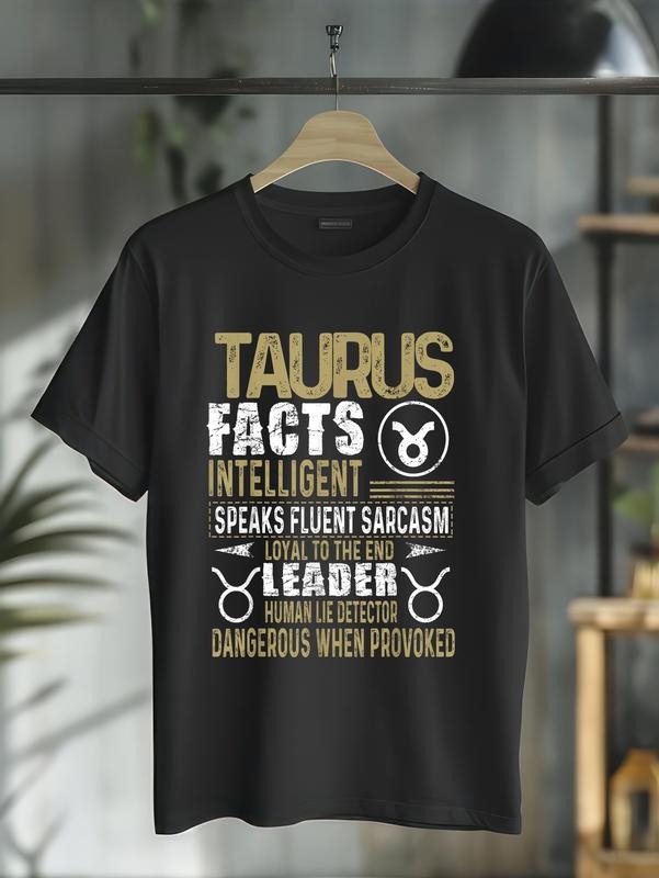 cotton TAURUS Facts Zodiac Sign Shirt Birthday Gift April & May T-Shirt casual Fashion graphic tees for women Hoodie,...