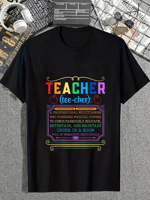 cotton Teacher Definition - Funny Teaching School Teacher T-Shirt casual Fashion graphic tees for women Hoodie, Sweatshirt