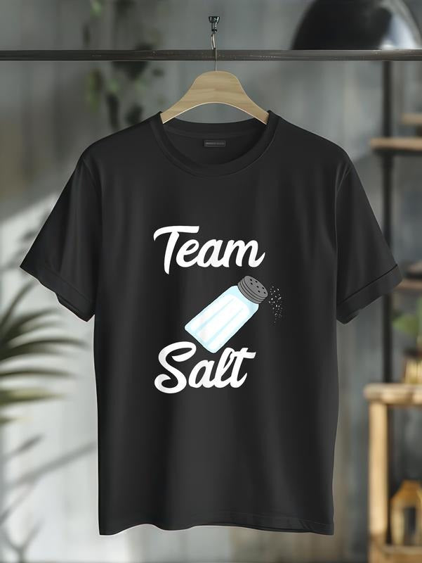 cotton Team Salt Glass Shaker Squad Crew Salty Costume Party T-Shirt casual Fashion graphic tees for women Hoodie, Sweatshirt