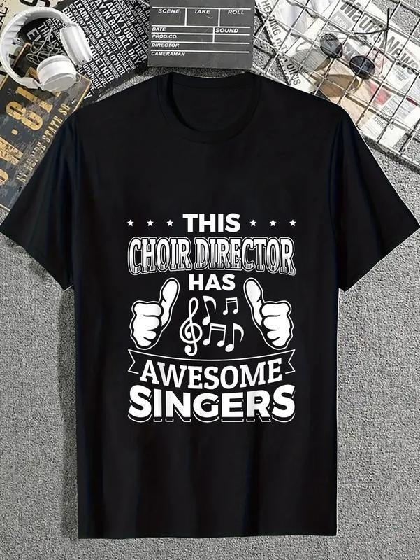 cotton This Choir Director has awesome Singers T-Shirt! T-Shirt casual Fashion graphic tees for women Hoodie, Sweatshirt