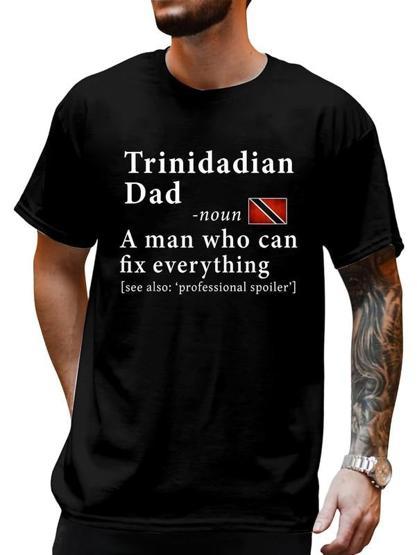 cotton Trinidadian Tobagonian Dad Definition Tee Trinidad & Tobago T-Shirt casual Fashion graphic tees for women Hoodie,...