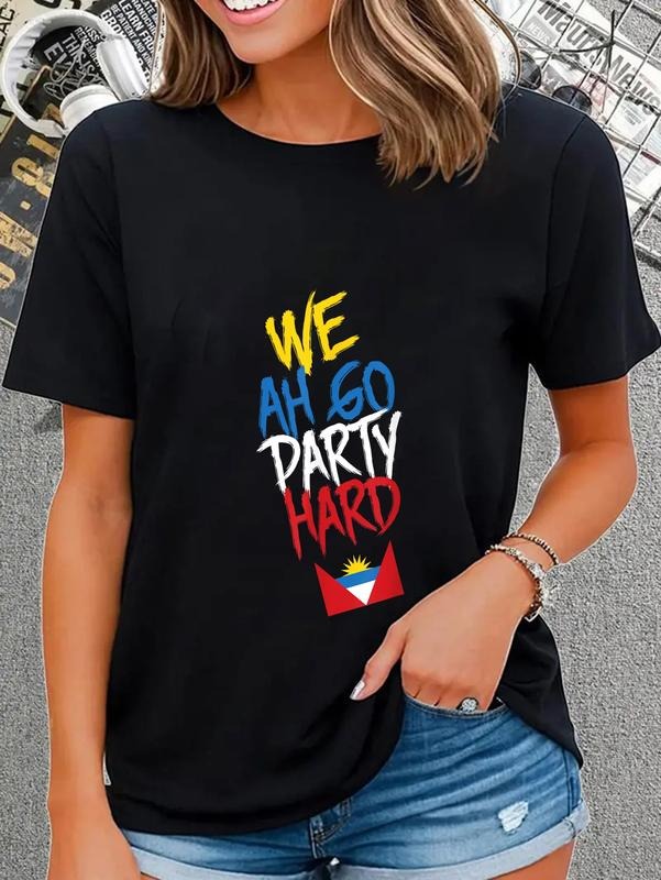 cotton We Ah Go Party Hard Antigua And Barbuda T-Shirt casual Fashion graphic tees Hoodie, Sweatshirt | HypeCrazeTee.com