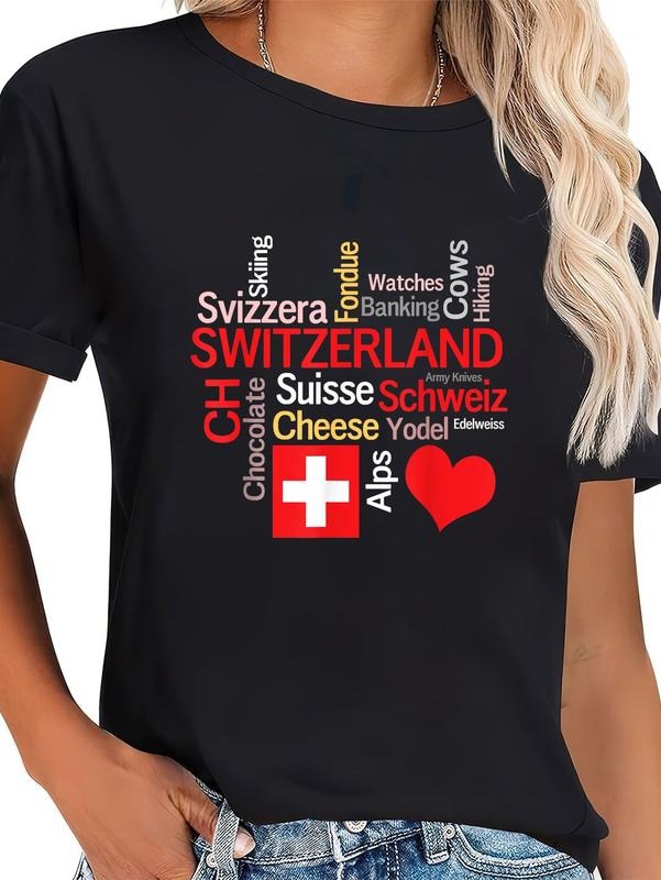 cotton Why I Love Switzerland T-Shirt casual Fashion graphic tees Hoodie, Sweatshirt | HypeCrazeTee.com