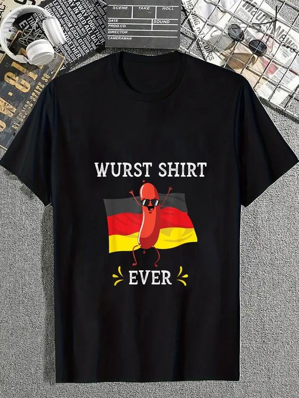 cotton Wurst Ever Funny Oktoberfest German Sausage Germany T-Shirt casual Fashion graphic tees for women Hoodie, Sweatshirt