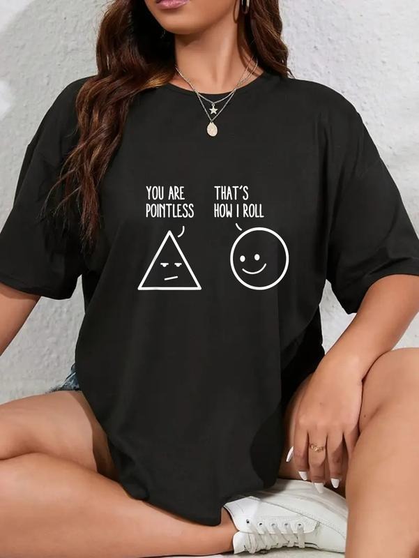 cotton You Are Pointless That Is How I Roll Math Funny Pun T-Shirt casual Fashion graphic tees for women Hoodie, Sweatshirt
