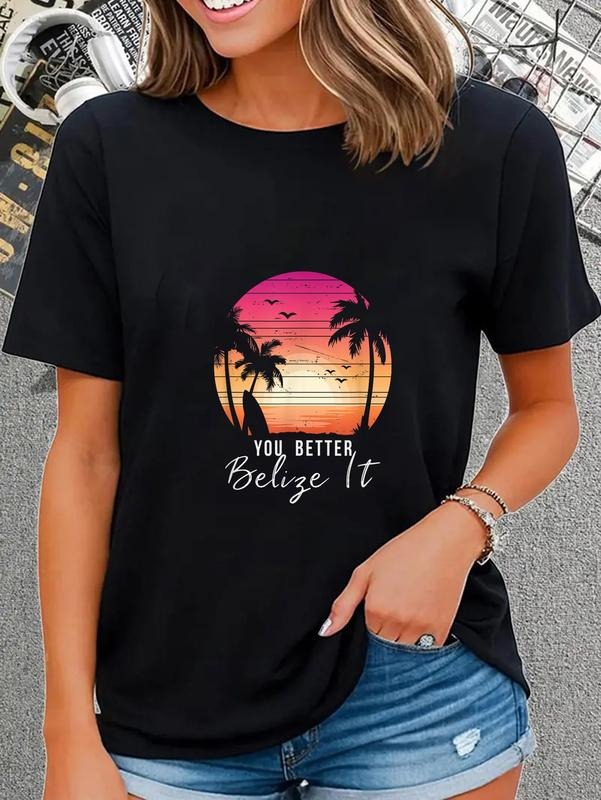 cotton You Better Belize It Funny Belize Vacation Tee T-Shirt casual Fashion graphic tees for women Hoodie, Sweatshirt