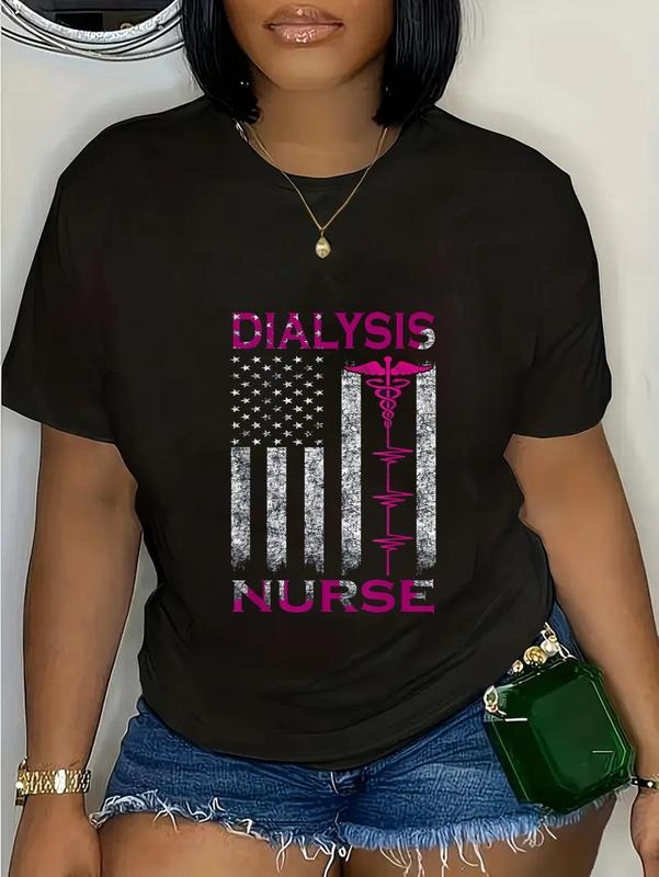 cotton dialysis nurse Awareness American Flag T-Shirt casual Fashion graphic tees women Hoodie, Sweatshirt | HypeCrazeTee.com