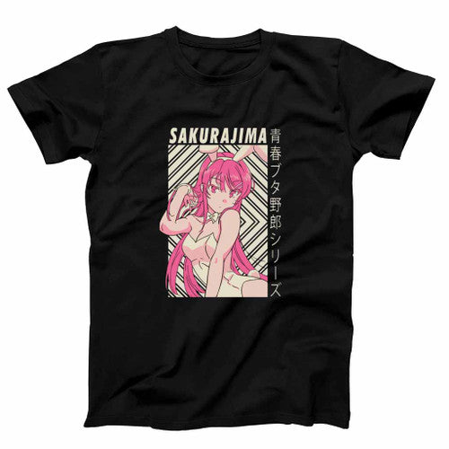Cute Mai Sakurajima Anime Girl Mens T-Shirt Tee
