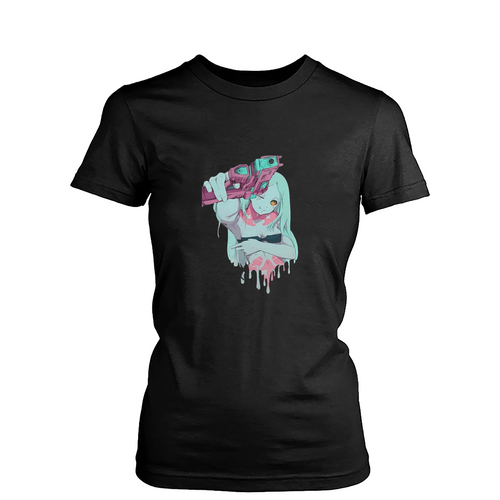 Cyberpunk Edgerunners Anime Art Womens T-Shirt Tee