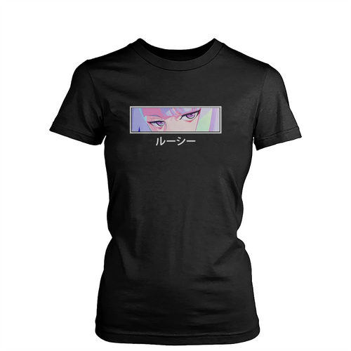 Cyberpunk Edgerunners Anime Art Love Womens T-Shirt Tee