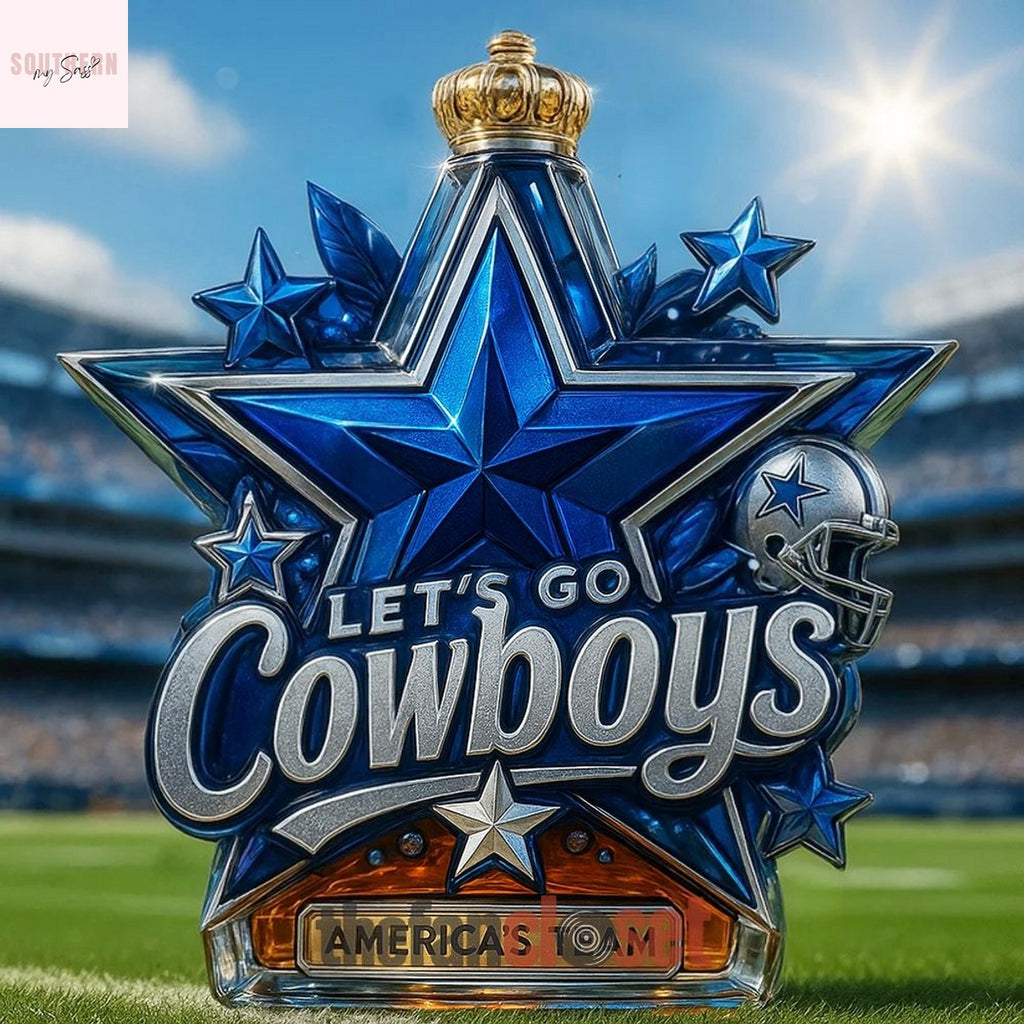 Dallas Cowboys America Team Football Whiskey Bottle
