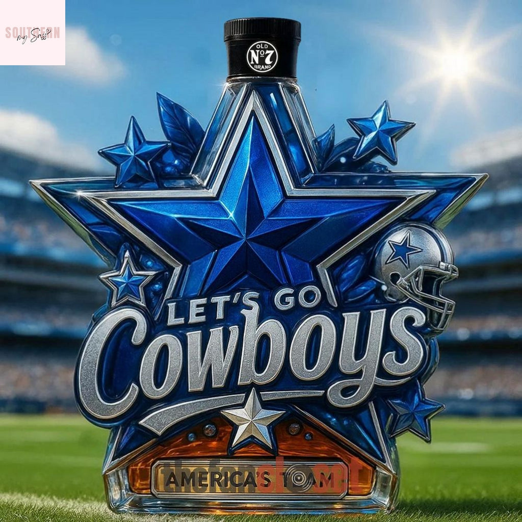Dallas Cowboys America Team Football Whiskey Bottle