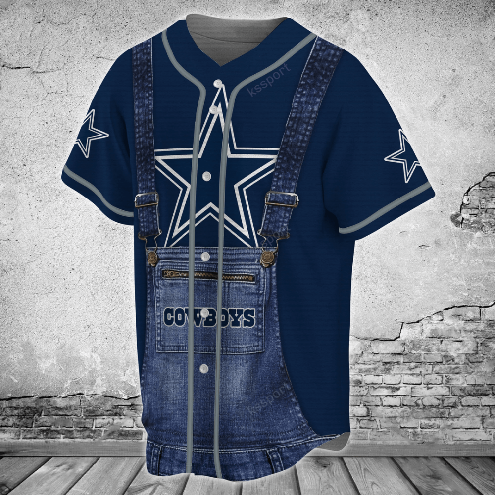 Dallas Cowboys Personalized Baseball Jersey BJ0183 - lylyprint.com