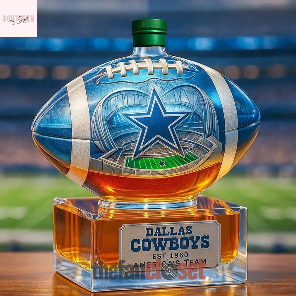 Dallas Cowboys Poured in Glory Whiskey Bottle