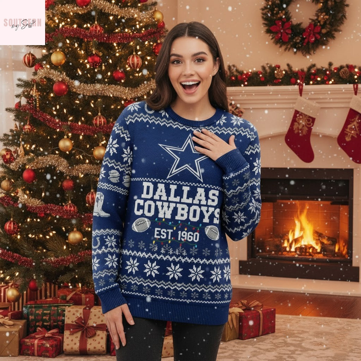 Dallas Cowboys Ugly Christmas Sweater 2025