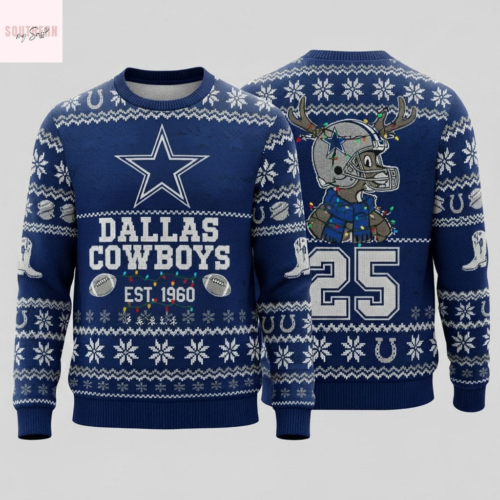 Dallas Cowboys Ugly Christmas Sweater 2025