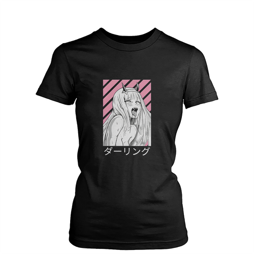 Darling Anime Girl Womens T-Shirt Tee