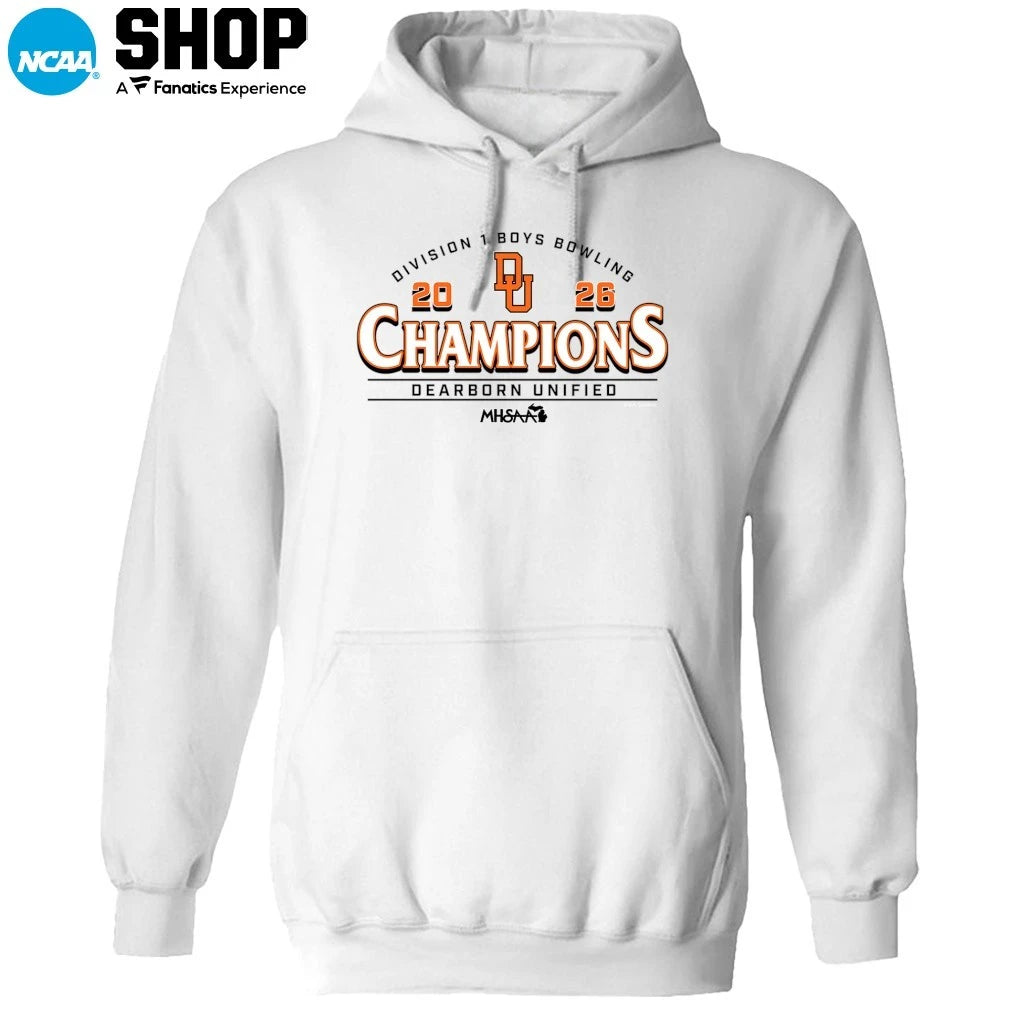 Dearborn Unified 2026 MHSAA Division I Boys Bowling Champions T-Shirt