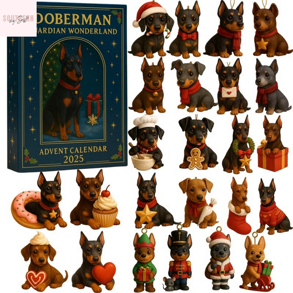 Doberman Guardian Wonderland Advent Calendar 2025