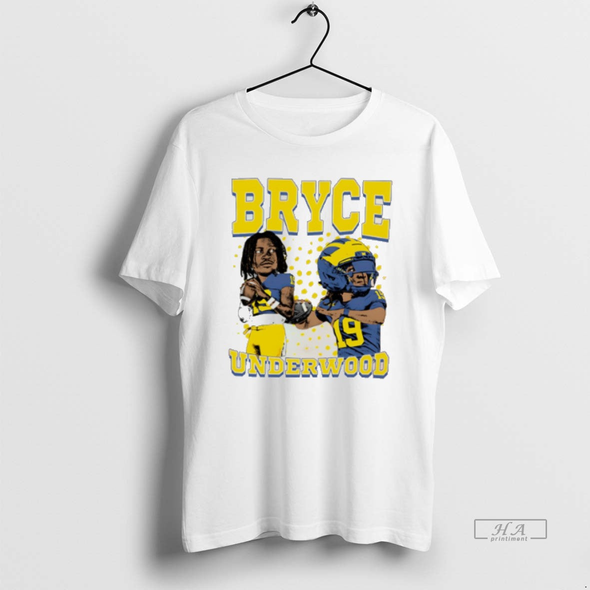 Official Bryce Underwood Michigan Football Signature Caricature T-Shirts, Hoodie, Sweatshirt | HypeCrazeTee.com