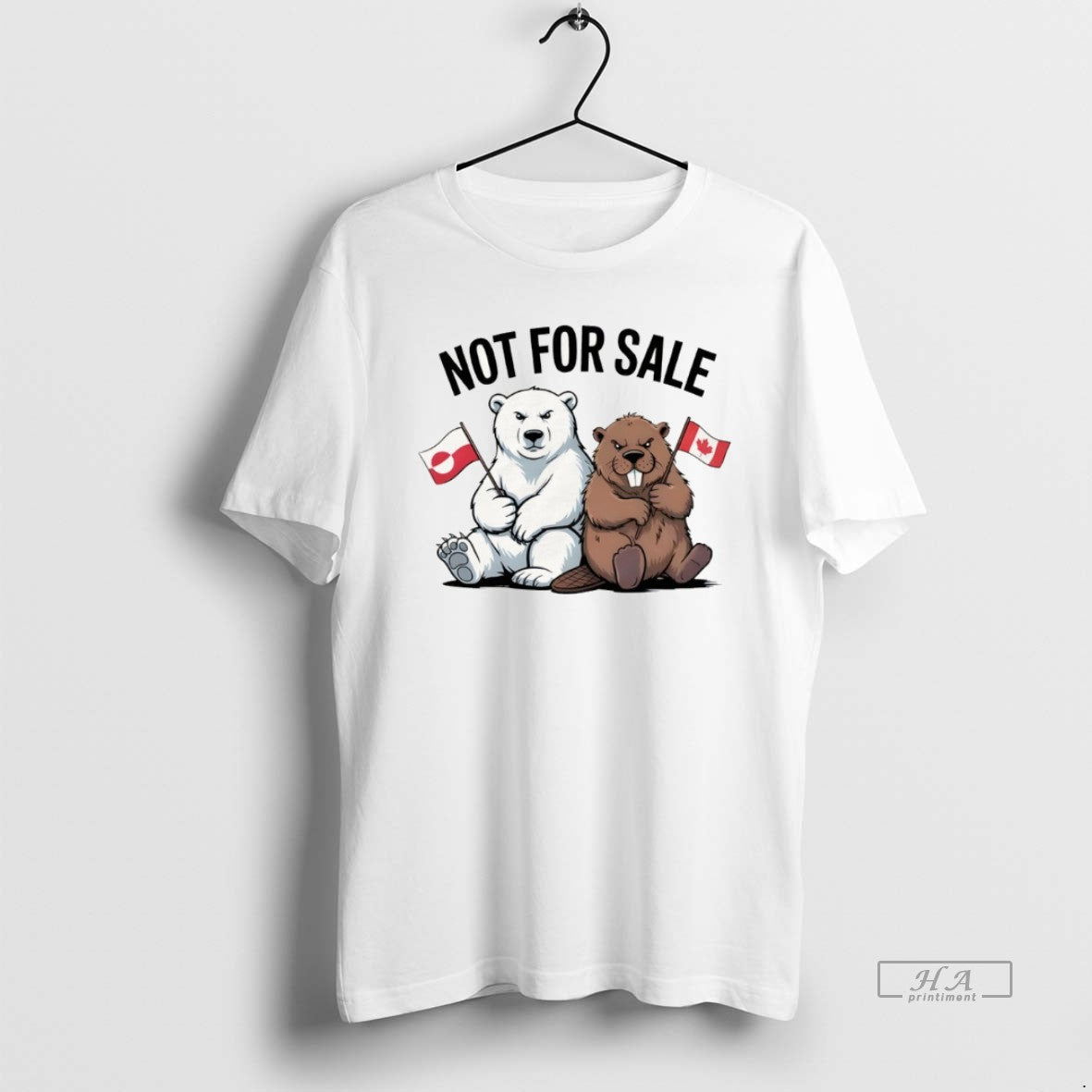 Official Bear And Beaver Canada And Greenland Is Not For Sale Anti Maga T-Shirts, Hoodie, Sweatshirt | HypeCrazeTee.com