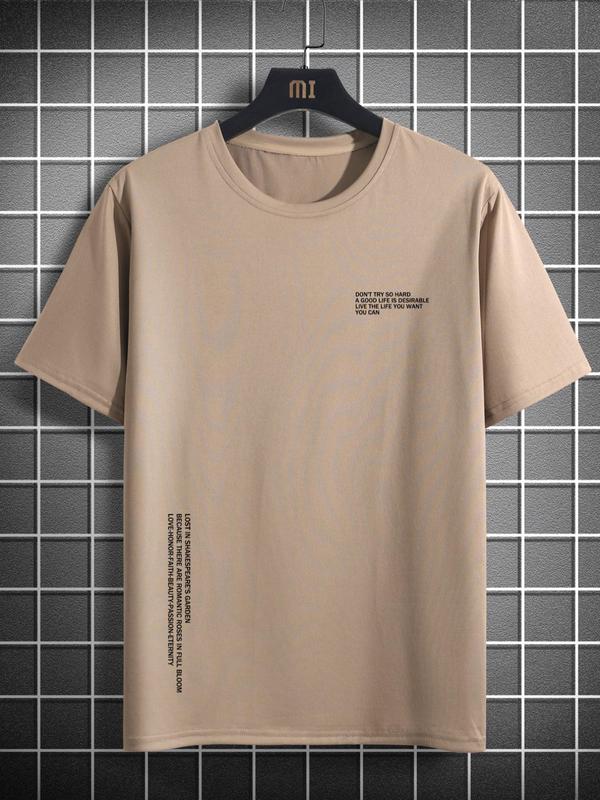 LGBTQ+Ã‚Â Men's Regular Fit Letter Print Round Neck Short Sleeve Graphic Tee, Men's Summer Clothes, Casual Crewneck T-shirt for Summer Outdoor,Ã‚Â LGBT Outf