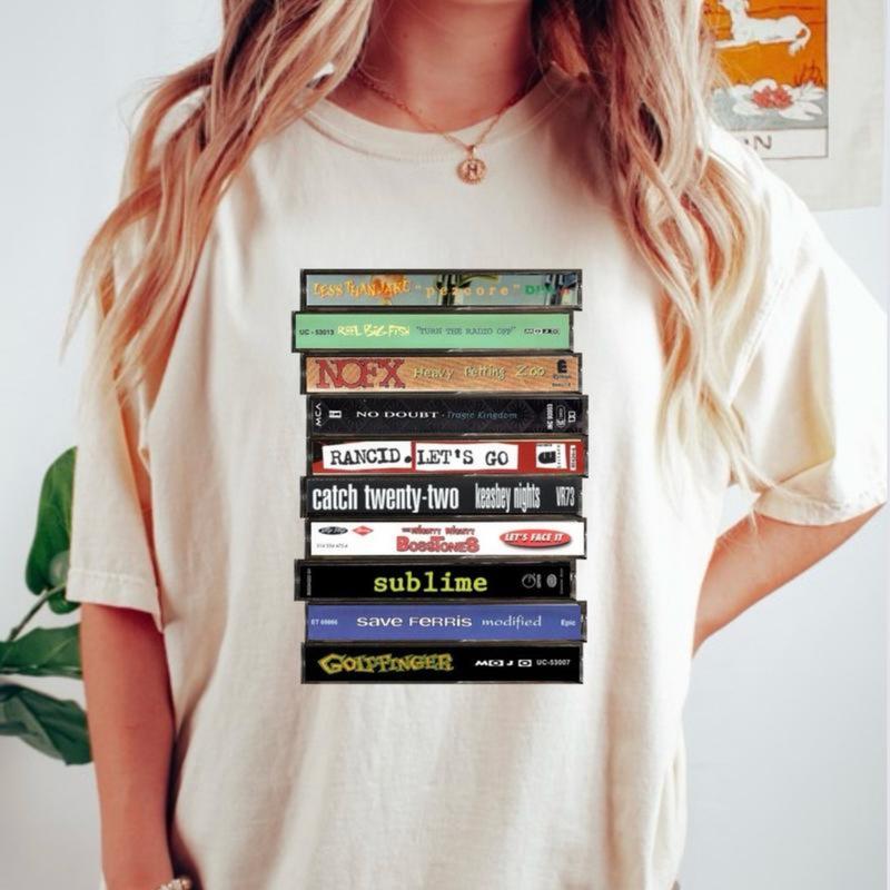 Vintage 90s Ska Punk Cassette Tapes Graphic Tee - Sublime Shirt - Catch 22 Shirt - Save Ferris Band Shirt - Music Shirt - Men's Top - Menswear