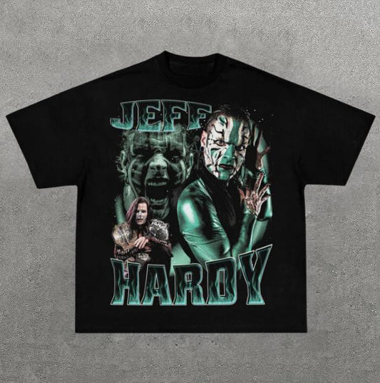VINTAGE TEE  JEFF HARDY, Prints Vintage T-Shirt, Wrestler Shirt, WWE Shirt, Y2k Shirt, Vintage Graphic Tee, Unisex T-Shirt, Gift For Him, Adult Casual
