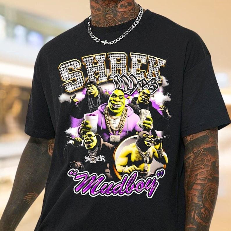 Vintage 90s Shrek Wes Graphic T-Shirt Sheck Wes Fan Gift RnB Rapper Homage Tribute Graphic  Retro 90's Fans Unisex Graphic Tee, Gifts