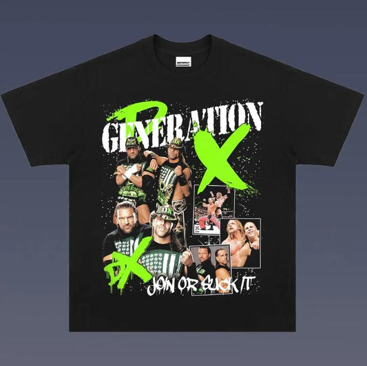 VINTAGE TEE  D-GENERATION X, Prints Vintage T-Shirt, Wrestler Shirt, WWE Shirt, Graphic Tee, Unisex T-Shirt, Gift For All Top Menswear
