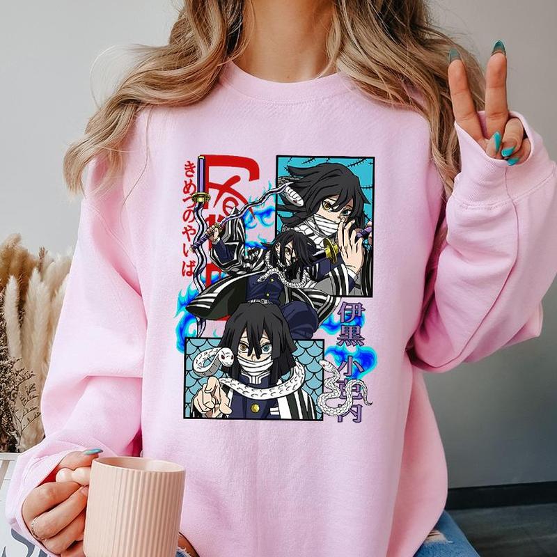 Obanai Serpent Hashira Shirt, Obanai Iguro Snake Hashira Sweatshirt, Demon Slayer Anime, Kimetsu No Yaiba Arc,  Anime lover sweatshirt hoodie, Gift fo
