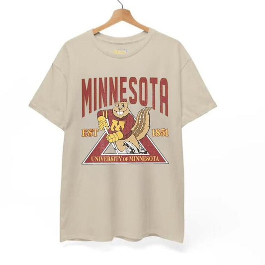 Vintage Minnesota Golden Gophers NCAA , T-Shirt for University Fans