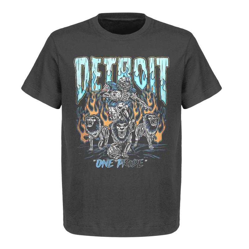 Detroit 'One Pride' Graphic T-Shirt Ã¢â‚¬â€œ Limited Edition, Full Cotton, Comfortable & Stylish American Football Merch - Classic Sport Graphic Tees - Unise