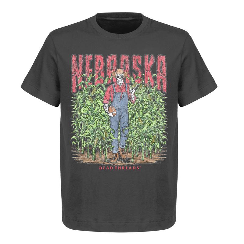 Limited Edition Nebraska Cornhuskers Football Graphic Tee  Unisex Heavy Cotton T-Shirt for True Fans