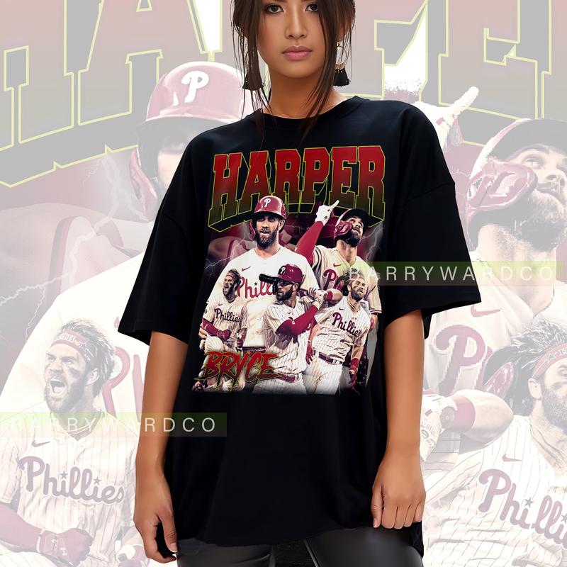Bryce Harper Vintage 90s Shirt  Sweatshirt  Hoodies, Bryce Harper Shirt, Bryce Harper Graphic Tee, Baseball Shirt, Gift For Her and Him, sports sweate