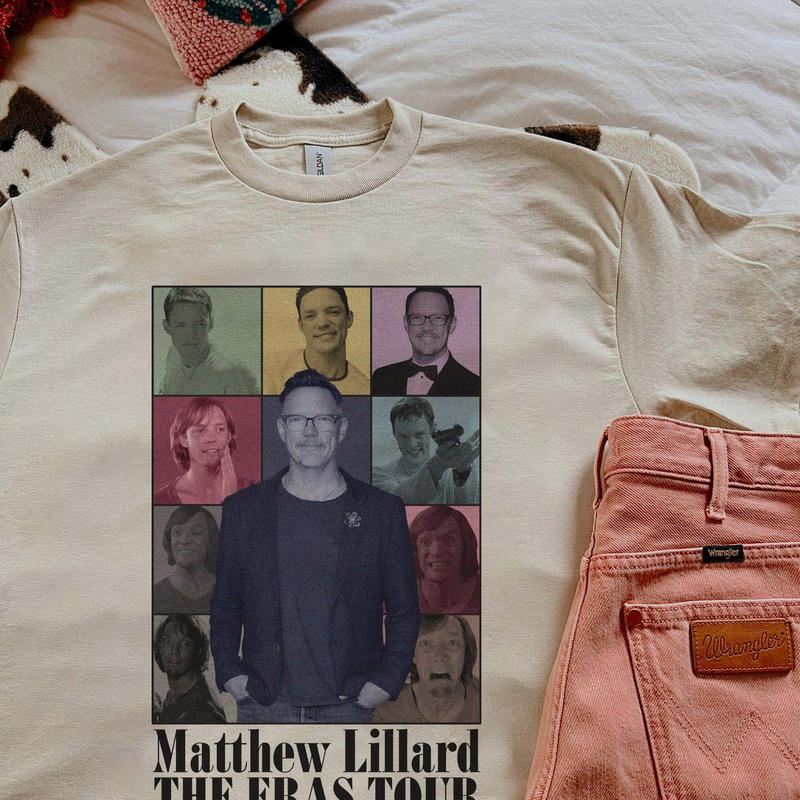 MATTHEW LILLARD Retro Graphic Tee, Ghost Face Stu Macher, Eras Tour , Scream Tee- Matthew Lillard Bootleg Tees Casual  Fabric Menswear Top Fleece