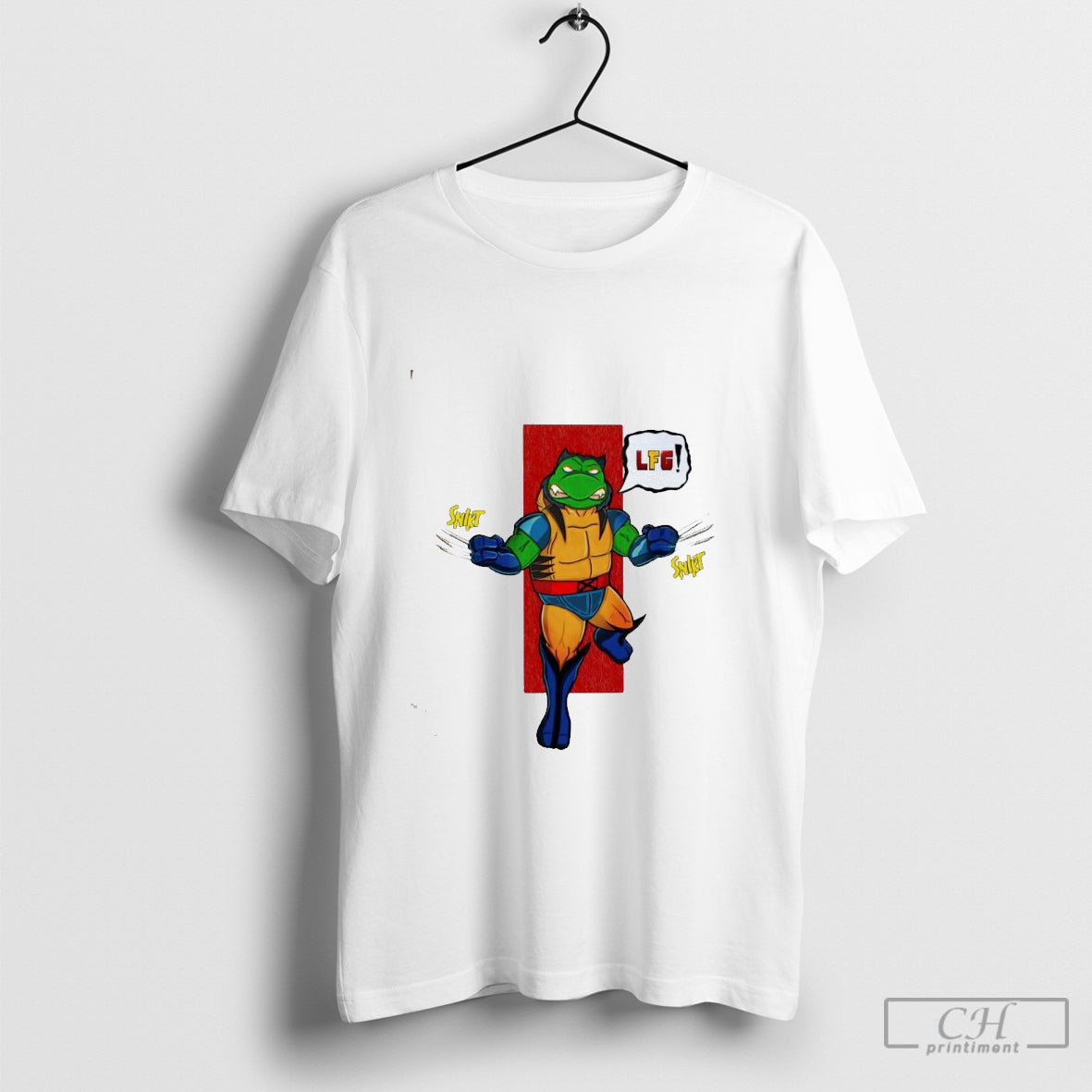 Teenage Mutant Ninja Turtles X Wolverine LFG Snikt shirt