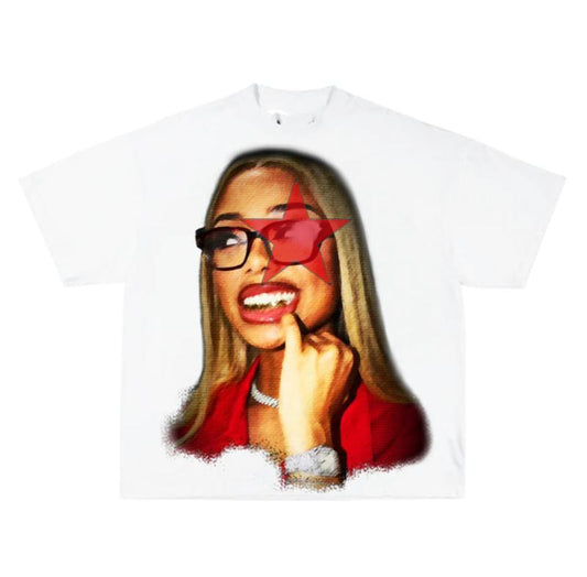 LADYYY LONDON TEE  SuperStar Rap Tee Graphic Hip Hip Concert Cotton Fit