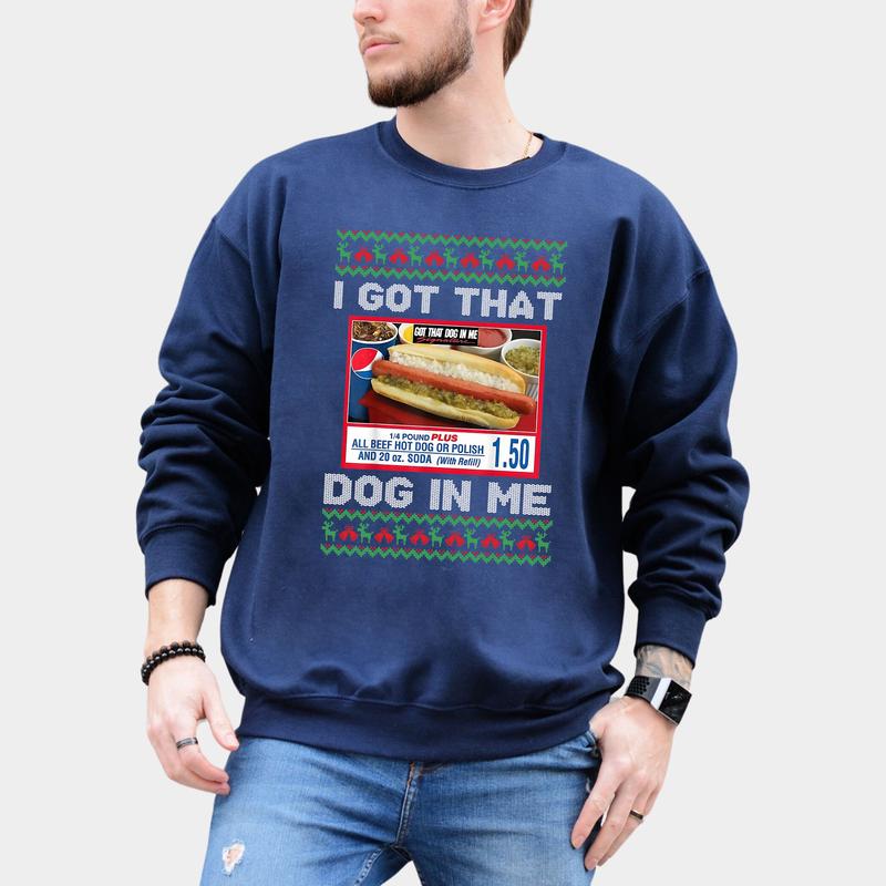 I Got That Dog in Me Ugly Christmas Sweater - Costco Kirkland Signature Holiday Party, Unisex Classic Cotton Sweater, Clothing for Fall and Winter