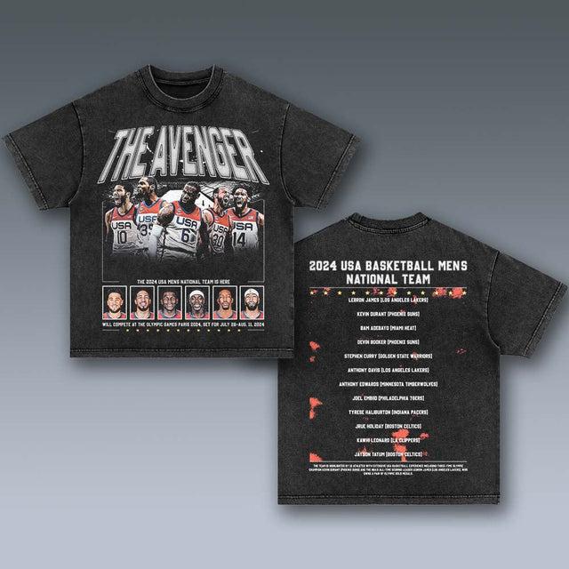 VINTAGE TEE  USA BASKETBALL TEAM -THE AVENGER 6.21-1