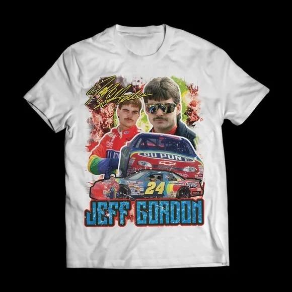 Vintage Style Jeff Gordon 90s Nascar Tee - Classic Cotton T-Shirt