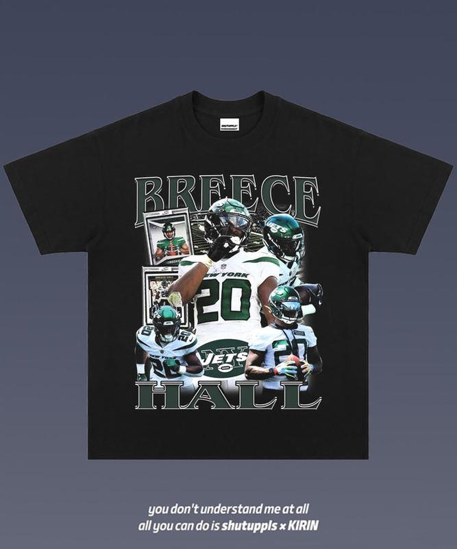 Breece Hall 1.0 Graphic Tee  American Football  Gift For Fan