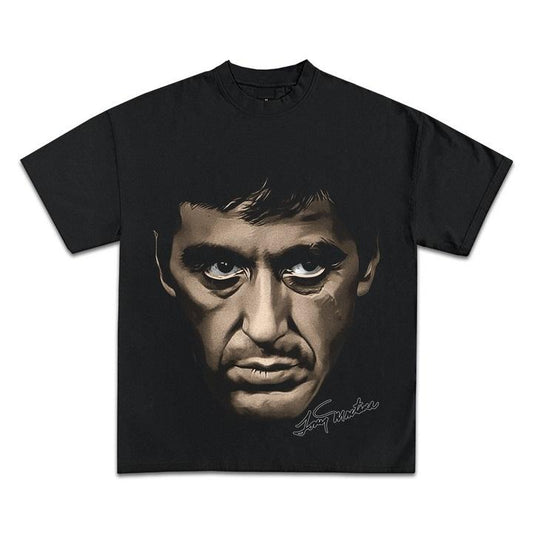 TONY MONTANA SCARFACE JUMBO GRAPHIC T-SHIRT - STREETWEAR