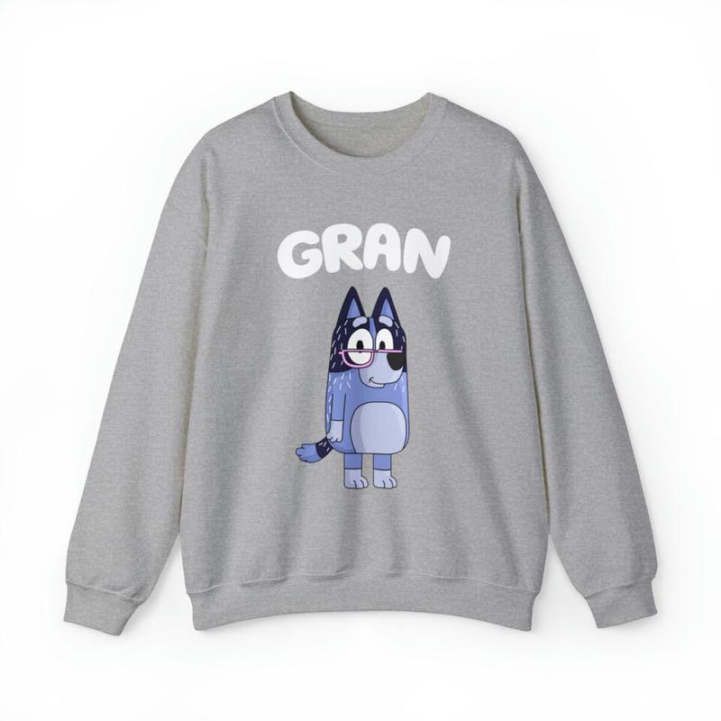 Gran Bluey Sweatshirt, Bluey Tee, Grandma gift, Birthday T-shirt - Wear It Your Way - Iconic Styles - Choose Your Color - Diverse Style Selection - Ex