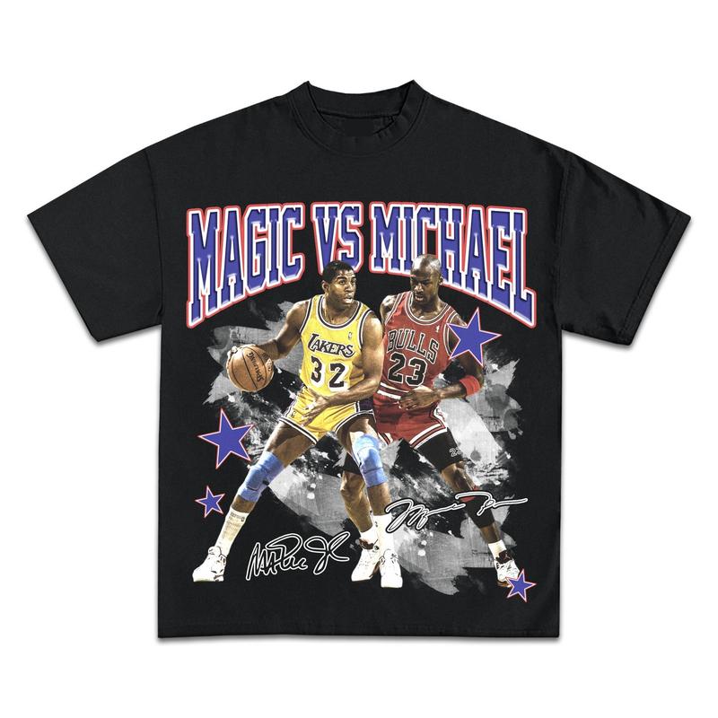 MAGIC VS MICHAEL GRAPHIC T-SHIRT - STREETWEAR