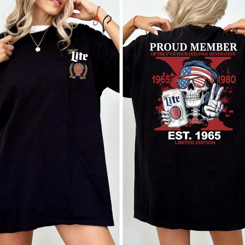 Gen X Shirt Proud Members Of Gen X Mill3er Shirt, Customize Gen X Shirt Raised On Hose Water And Neglect T-Shirt - Vintage Inspired Funny Saying Sarca