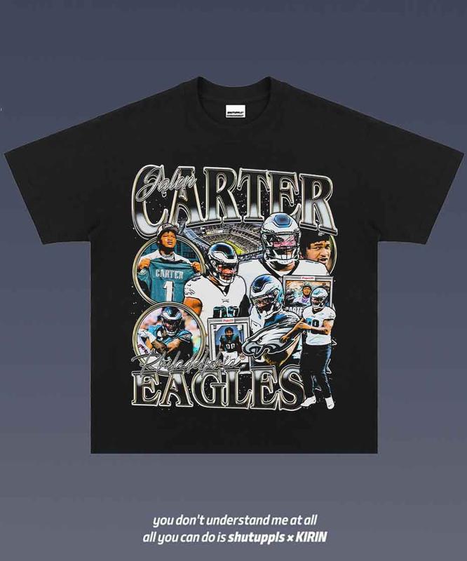 JALEN CARTER 1.0 VINTAGE TEE  UNISEX GRAPHIC T-SHIRT