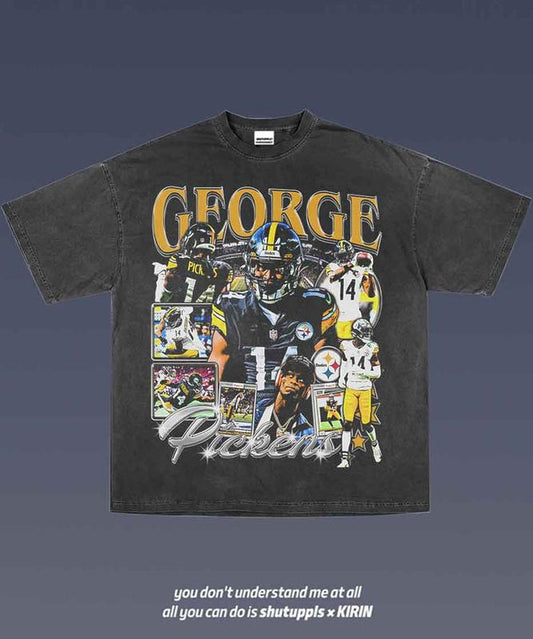 GEORGE PICKENS 1.0 Graphic Tee  American Football  Gift For Fan