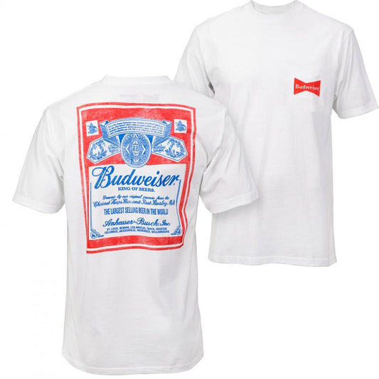 Budweiser Vintage Label Front And Backt T-shirt Sweatshirt - Your Size Here - Minimalist Chic - Style Selections - Assorted Colors - All-inclusive Sty