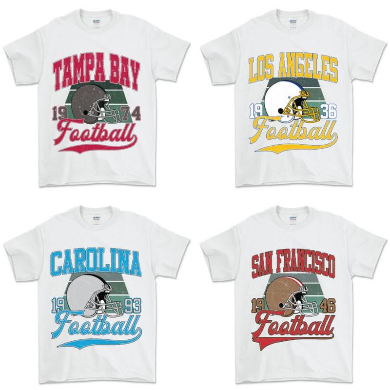 Vintage Football Fan T-Shirt Collection - White Edition - Top, Menswear Underwear Tshirt